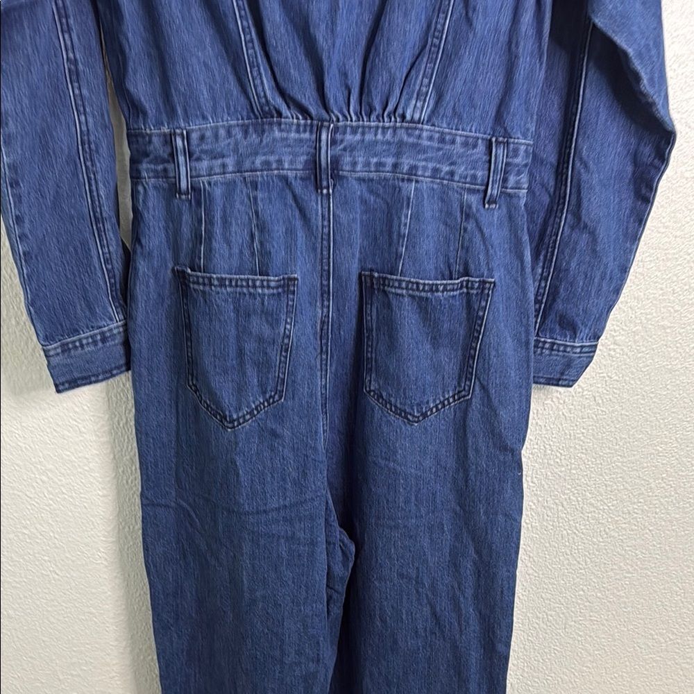 NWT- Mable- Denim Long Sleeve Jumpsuit- Size small - Picture 8 of 8